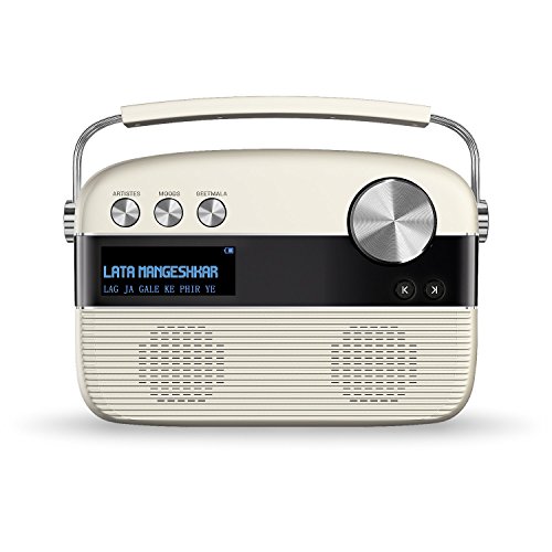Saregama Carvaan Hindi Portable Music Player, 5000 Porcelain White - Image 2