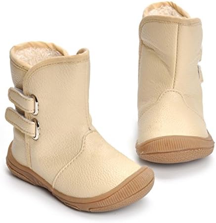 Toddler Snow Boots Baby Boys Plush Winter Warm Boots Shoes Rubber Sole
