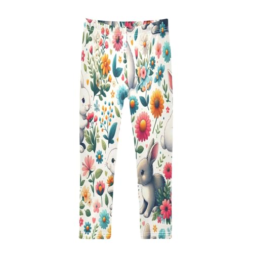 Toddler Girls Leggings Printed Yoga Pants Leggings Daisy Cute Rabbit for Kids