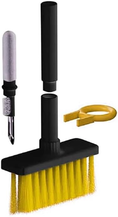 - Keyboard Cleaning Soft Brush 5-in-1 Multi-Function Computer Cleaning Tools Kit Corner Gap Duster Keycap Puller for Bluetooth Earpho Laptop Camera Lens