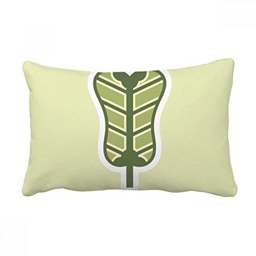 Coussin décoratif chine palmleaf fan avec insert premium 16x24 pouces