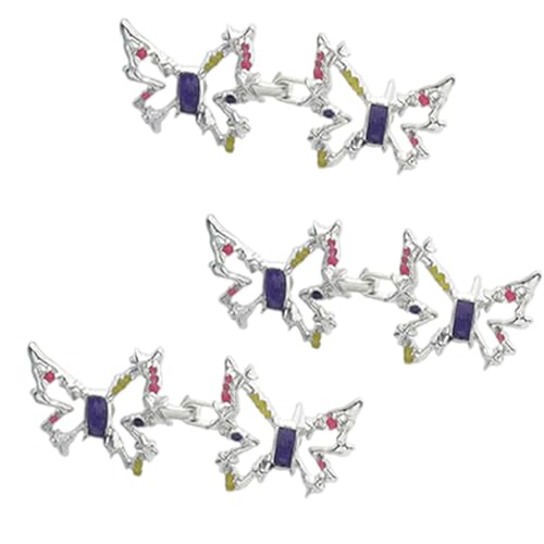 ウエストボタン合金締めウエストジーンズボタン交換用バタフライ女性のための調整可能なピン女子3ペア締め付けクリップパンツ女性ピンデタッチ可能