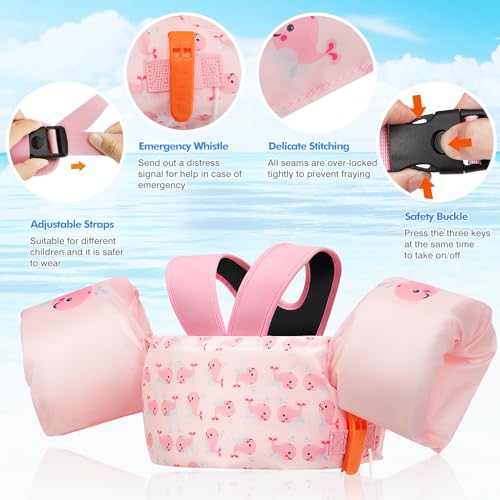 Image of MoKo Toddler Arm Floaties 20-50lbs, Swim Vest Water Wings for Kids Pool