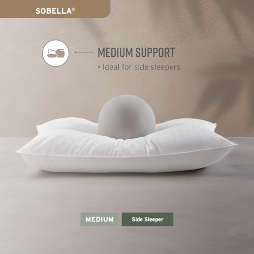 Sobel Westex: Pacote com 2 travesseiros de cama de hotel Sobella para dormir | Travesseiro lateral |