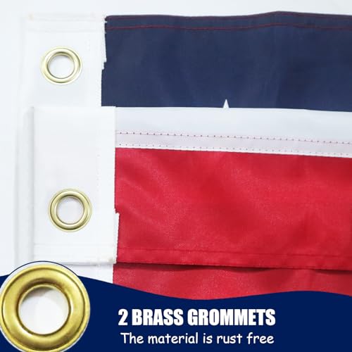 American Flag 3x5 Ft, Durable US Flags, Heavy Duty Outdoor American Flag, The Strongest, Longest Lasting, 3x5 Embroidered US Flags Perfect for Outdoor (2 Brass Grommets) by LTLDS - Image 2