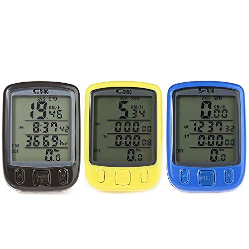 Velocímetro Para Bicicletas Sunding Sd-563b Com 24 Funções (Azul)