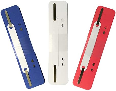 perfect line  75 Filing Strips Cardboard, Recycled Cardboard, 250 g/m², Made in Germany (red, Blue, White)