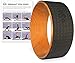 SukhaMat Yoga Wheel - New! Pro Series - Dharma Yoga Prop Wheel, Back Stretcher, with Printed Guide & Online Video, 12.5 x 5 Inch Basic (Woodgrain/Black)