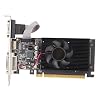 VBESTLIFE GT610 2 GB Grafikkarte, 2 G DDR3 64 Bit Unabhängige Grafikkarte mit DVI, VGA, HDMI-Anschlüssen, PCI Express 1.1 X 16, Lüfter