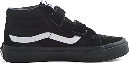 Vans Vans Kids Unisex Sk8-Mid Reissue V Shoes, Size 13, Color (LWB) (Canvas & Suede) Black/Black