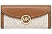 Produktbild Michael Kors Geldbörse - Saffian-Leder - Clutch - WEISS/BRAUN - 20,3x10,2x2,5 cm - Jet Set Travel - Damen 0883