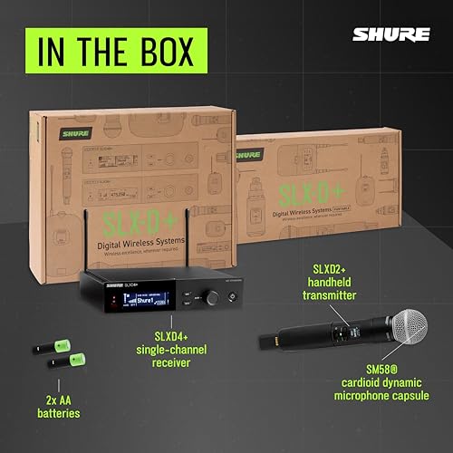 Image of Shure SLXD24+ Wireless System with SM58 Capsule - G57 Band