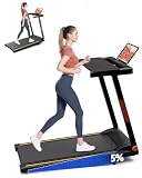 Superun Walking Pad Treadmill with Incline for Home Office, 3-in-1 Under Desk Treadmill with Smart App Control, 300LB Capacity, Quiet Portable Foldable Treadmill for Apartment & Small Spaces