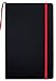 BookFactory® Black Banded Journal / Banded Diary - 192 Pages, Black Cover, 5.25" x 8.27" (JOU-192-CCS-K)