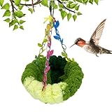 Múltiples propósitos: mejora el entorno de tu pájaro con una versátil cama para loros que sirve como una cueva de cría, parque infantil de entretenimiento o refugio relajante para dormir para una relajación y disfrute ideales