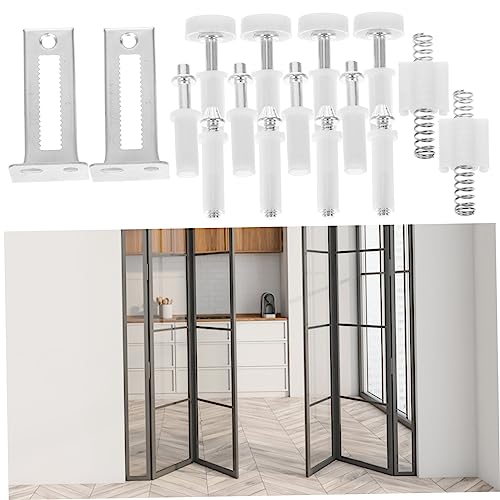 1 Set Kit de Herrajes para Puerta Bifold, Rodillos Duraderos de Reemplazo para Clóset, Instalación Fácil para Uso en Oficina y Hogar miniatura 2