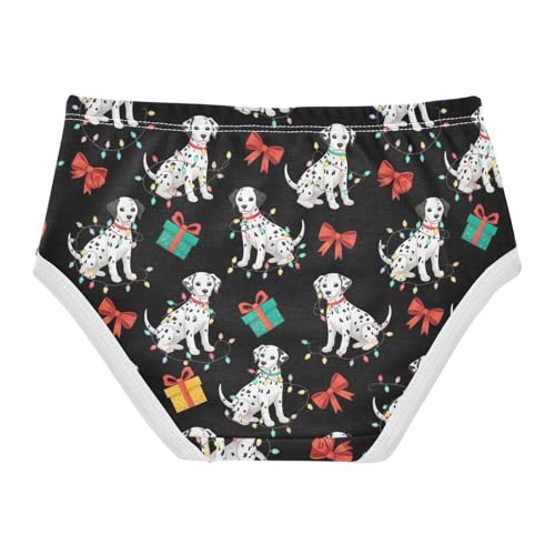 Joisal Cotton Girls Underwear Toddler Funny Puppies Black Bowknot Panties for Girl Bright Briefs Underpants 2t2