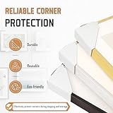 Zipcase 120 Pack Adjustable Cardboard Corner Protectors, Fit 1”,1.5” and 2.2” Frames, Corner Protectors for Shipping, Cardboard Packing Corner, Packaging Edge Protector, Cardboard Shipping Corners