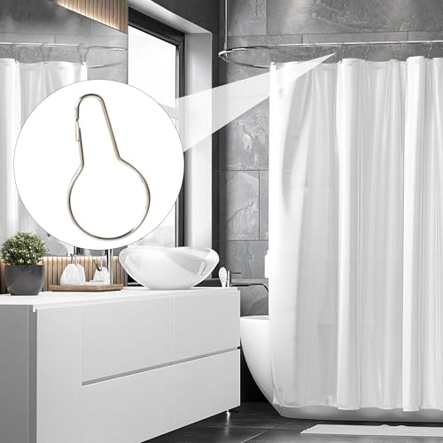 Miniatura 5 de Desertboy 40 Piezas Anillos Para Cortinas De Ducha, Anillas Para Cortinas, Argollas Para Cortinas, Anillas Cortina Ducha, Anillas Cortinas Para Barra De Ducha, Baños, Ventanas Plata