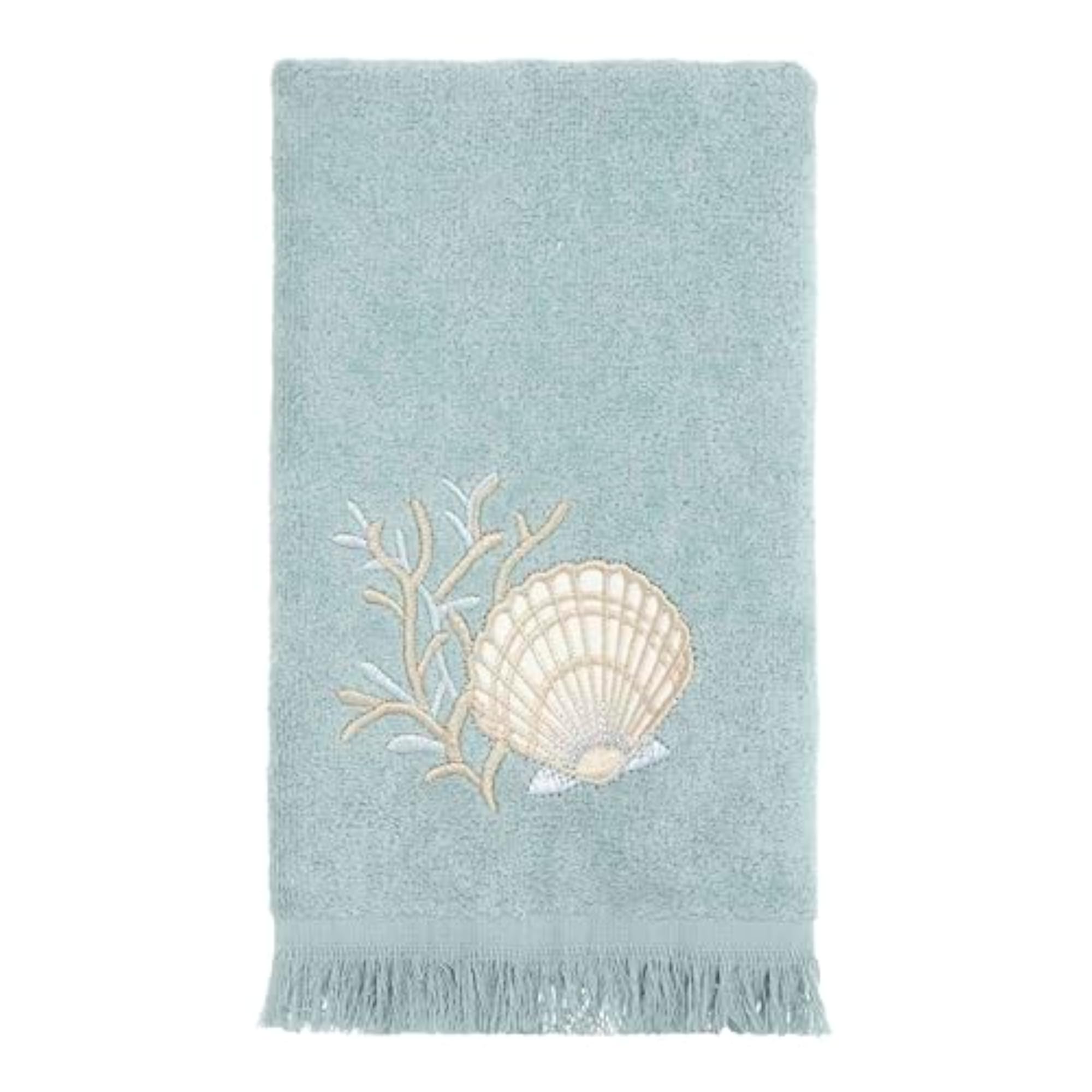 Sand Shells Finger Towel, Medium Size, Decorative Gift