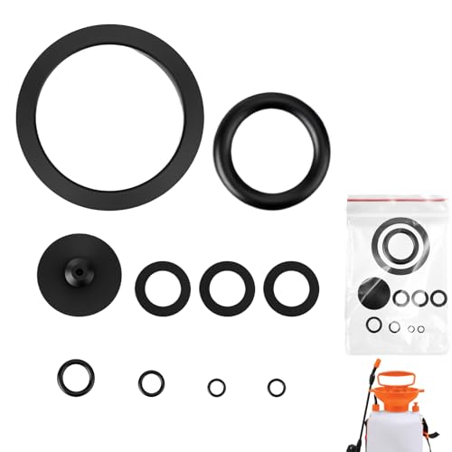 10Pcs Sprayer Seal Rings Garden Sprayer Replacement Parts Pump Sprayer Parts Rubber Durable Sealing Ring Essential Sprayer Accessories Replacement for Most 3L 5L 8L 1 Gallon 2 Gallon