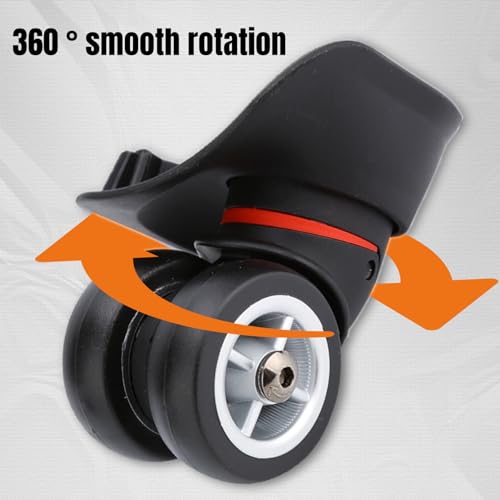 Dilwe Suitcase Wheels 2Pcs, Luggage Wheels Replacement Travel Suitcase Accessory (W042 S)4