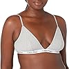 Calvin Klein Women's Carousel Triangle Bralette, Grey Heather, Small
