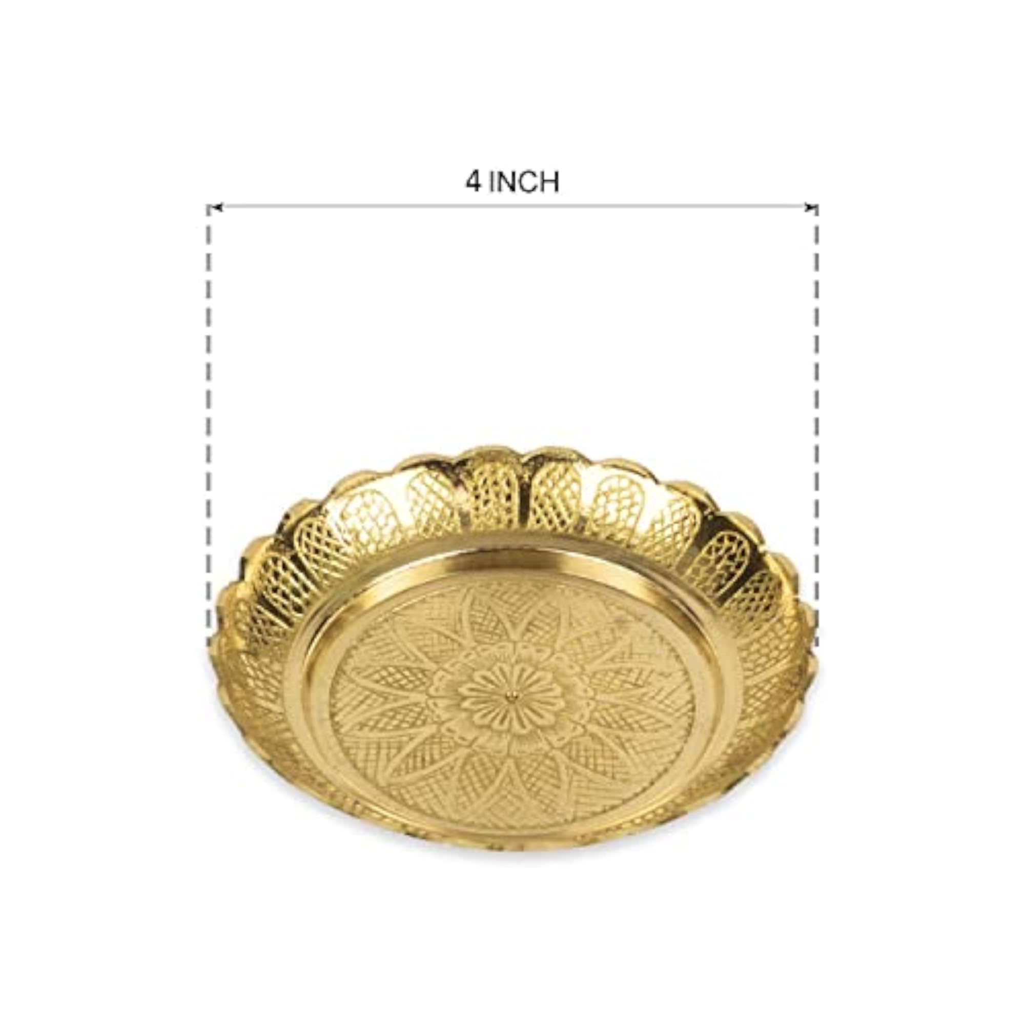 Combo of Small Brass Pooja Thali Set for Festivals