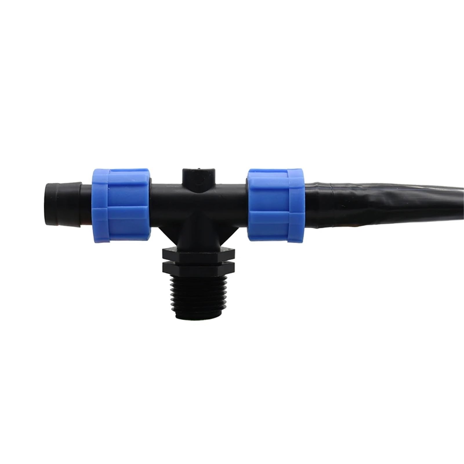 Conectores en T de 16 mm para reparar fugas de riego por goteo