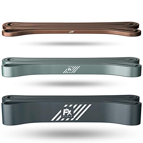 FX FFEXS Premium Latex bandas Dominadas - bandas de resistência Pull Up exercício