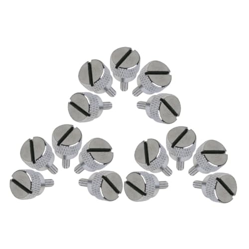 ULTECHNOVO Viti per Macchina da Cucire a Testa Zigrinata, Set da 15 Pezzi, Ricambi per Piedino Premistoffa in Metallo Resistente, Accessori per Manutenzione e Riparazione di Macchine