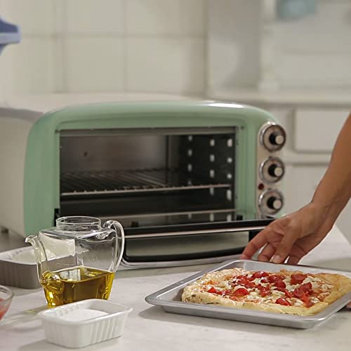 Ariete Vintage 97904 Mini Oven, 18 Litre Capacity, 1380 Watts, 3 Cooking Positions, Aluminium Baking Tray, 60 Minute Timer, Green - Image 9