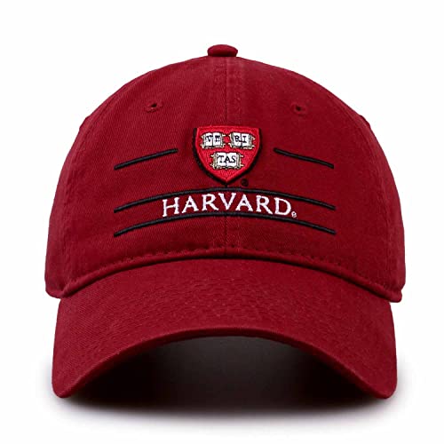 The Game NCAA Adult Bar Hat - Garment Washed Twill - Embroidered Design - Elevate Your Style and Show Your Team Spirit (Harvard Crimson - Cardinal, Adjustable)