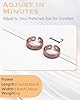 Jeracol 2 Pcs Magnetic Rings For Women Men,With 4pcs Strength Magnets,99% Soild Copper Rings With 4pcs Strength Magnets,Adjustable Size In Gift Box #5
