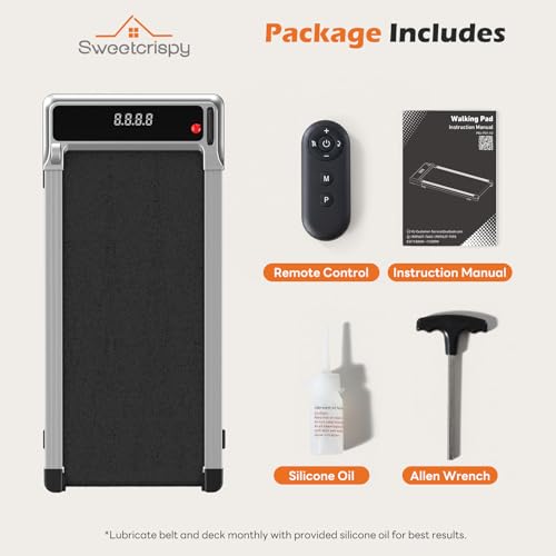 Sweetcrispy Compact Armless Walking Pad Treadmill for Small Spaces by Sweetcrispy - Used condition - Image 7