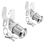 Cabinet Cam Locks Keyed Alike, 1-1/8'' Fits on 7/8'' Max Door Thickness, Secure File Drawer Mailbox