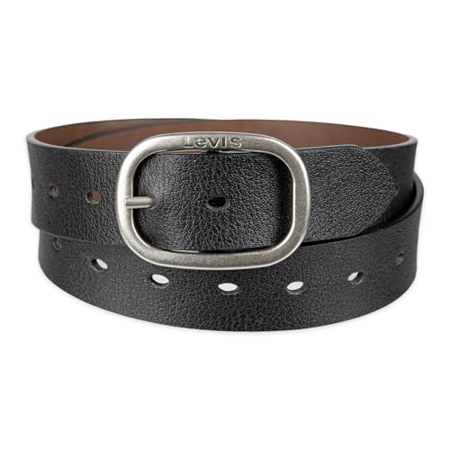 Levis Womens Reversible Fully Adjustable Centerbar Belt Black/Brown Medium