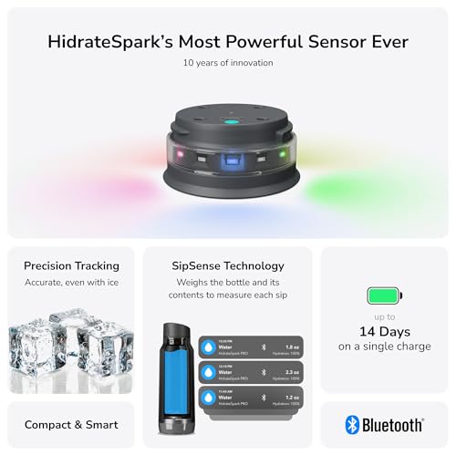 Hidrate Spark PRO Smart Water Bottle - Seguimiento de hidratación y recordatorio con luz, tapa Chug & Straw, 32 oz, Acero inoxidable cepillado miniatura 4