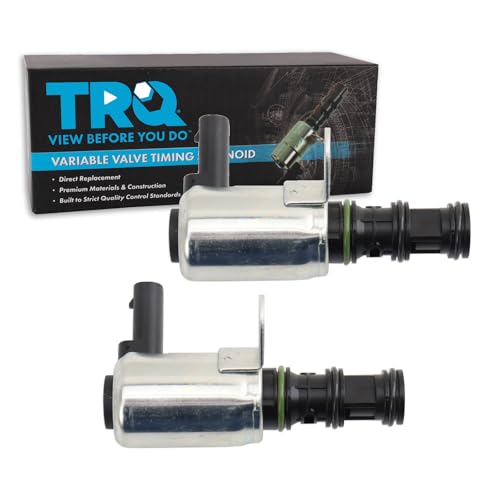 TRQ Variable Valve Timing Solenoid Set Exhaust Compatible with 19-23 1500 16-23 Durango 20-23 Gladiator Grand Cherokee 21-23 Grand Cherokee L 22 Grand Cherokee WK 17-23 Pacifica Voyager 18-23 Wrangler