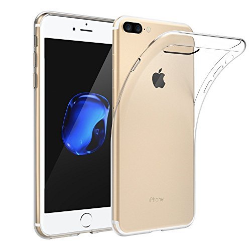 KP TECHNOLOGY iPhone 7 Plus/iPhone 8 Plus - Clear Case Ultra Thin Transparent Silicone Gel Cover for IPHONE 7 PLUS, IPHONE 8 PLUS (iPhone 7 Plus/iPhone 8 Plus, Clear)