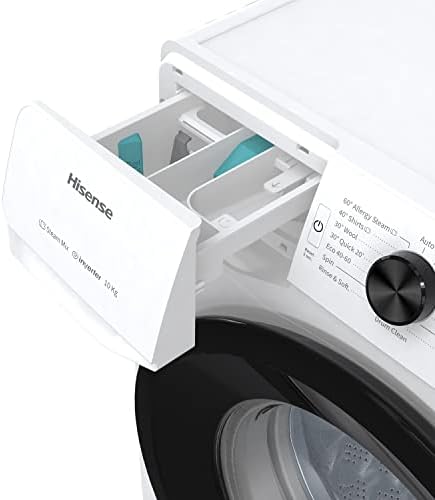 Hisense WFGE10141VM 10 kg 1400rpm Freestanding Washing Machine - White Large