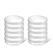 UEETEK 10pcs Kunststoff Petrischalen Sterile Bakterienkultur Schüssel mit Deckel 70 mm * 15 mm