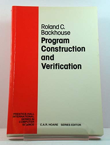 Program Construction and Verification 0137291469 Book Cover
