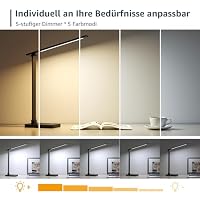Lepro Schreibtischlampe LED, Dimmbar, 750LM 3 Farben & 5 Helligkeitsstufen – Ansicht 2