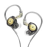 Auriculares KZ EDX Pro con 1DD, Yinyoo EDX Pro con Cable en los Auriculares HiFi de Graves Profundos con 1DD Nuevo Controlador dinámico de 10 mm con Cable Desmontable (Negro, sin micrófono)…