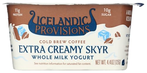 Icelandic Provisions, Extra Creamy Skyr, Cold Brew Coffee, 4.4 Ounce