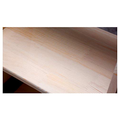 Taburete de escalera interior de madera natural para ahorrar espacio 7