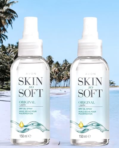 2 x Skin So Soft Original Dry Oil Spray with Citronella Which Repels Mosquito Fly & Midge Insects Mosquito