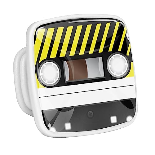 suojapuku Manopole per armadietti fluorescenti,musica a cassetta vintage,Pomelli per cassetti luminescenti da cucina 4 pezzi Maniglie per porte in cristallo