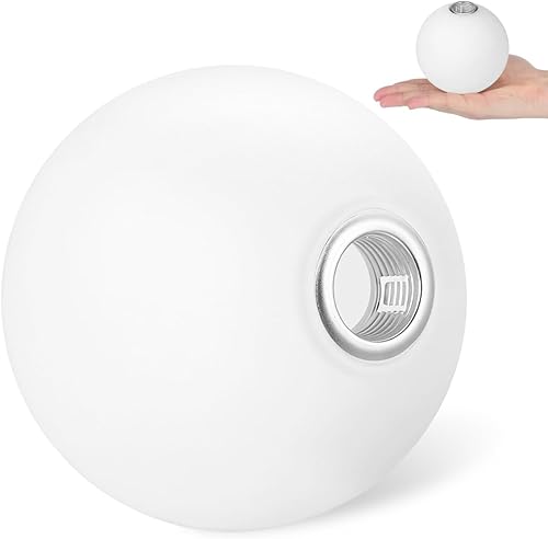 Pantalla de lámpara de globo de vidrio esmerilado de 3.93 pulgadas, reemplazo redondo para decoración de luz colgante G9